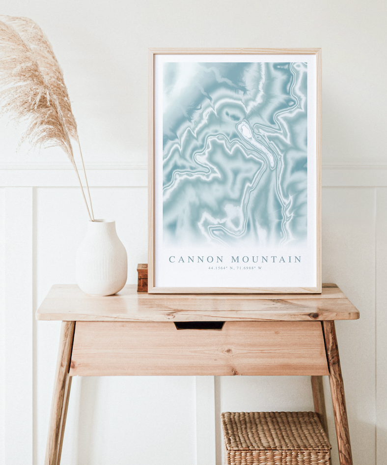 Cannon Mountain Map Print
