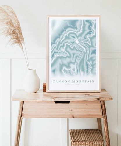 Cannon Mountain Map Print