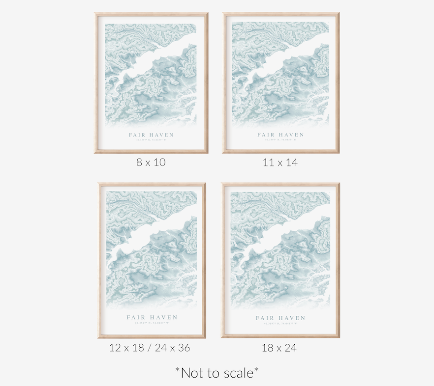 Fair Haven NJ Map Print