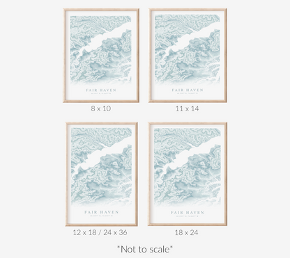 Fair Haven NJ Map Print