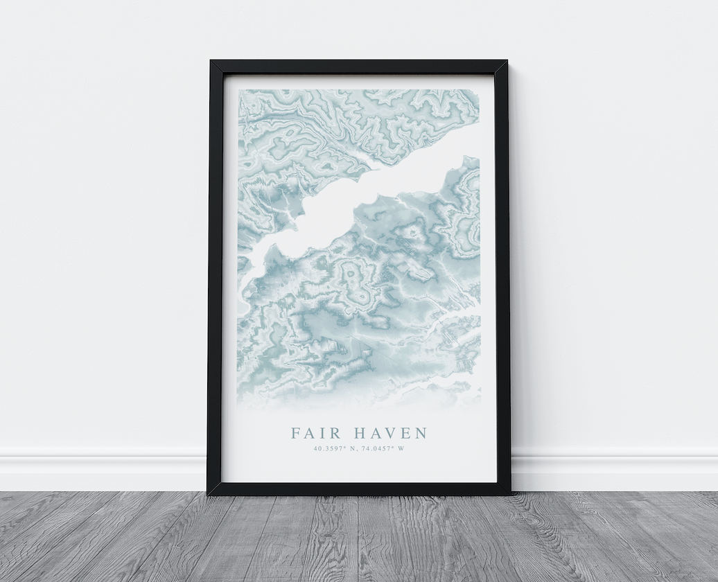 Fair Haven NJ Map Print