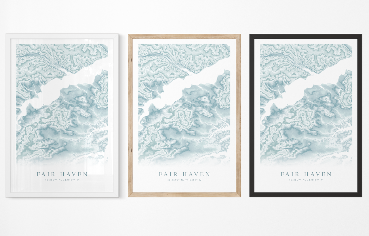 Fair Haven NJ Map Print
