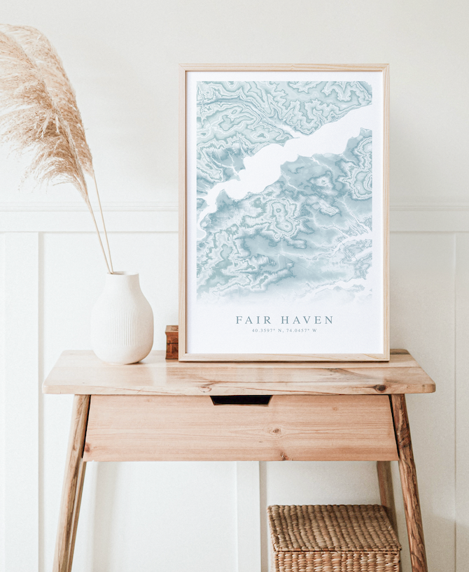 Fair Haven NJ Map Print