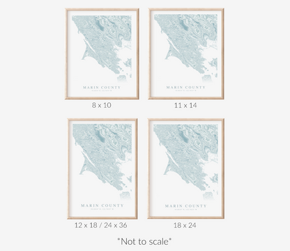 Marin County Map Print