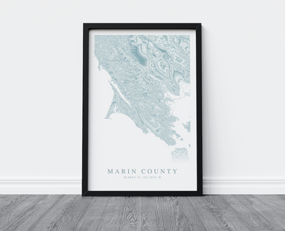 Marin County Map Print