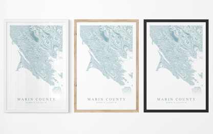Marin County Map Print