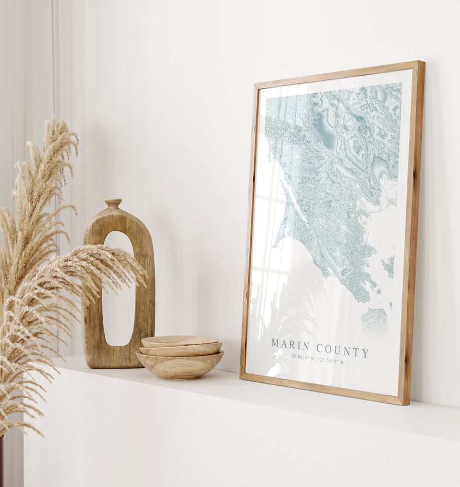 Marin County Map Print