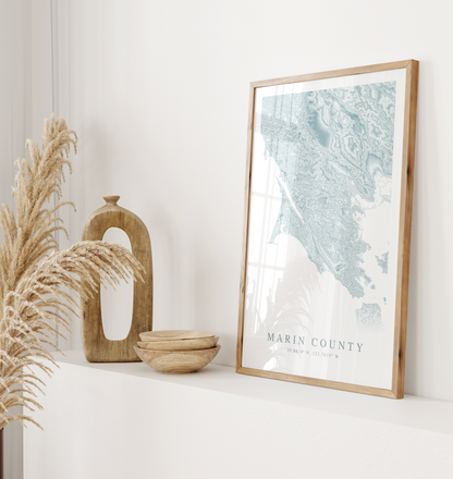 Marin County Map Print