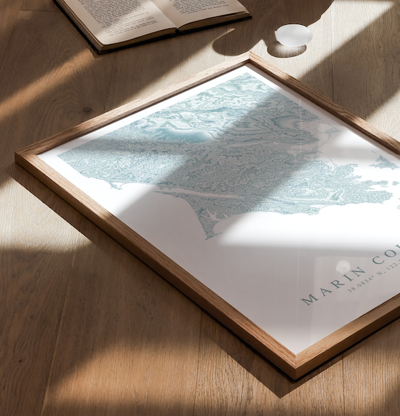 Marin County Map Print