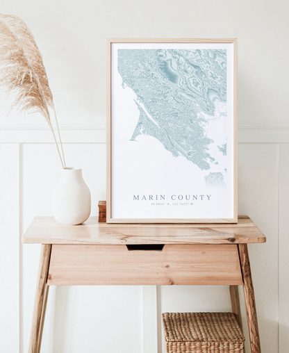 Marin County Map Print