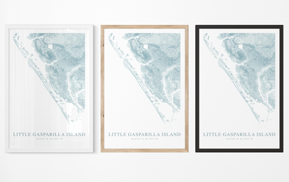 Little Gasparilla Island Map Print