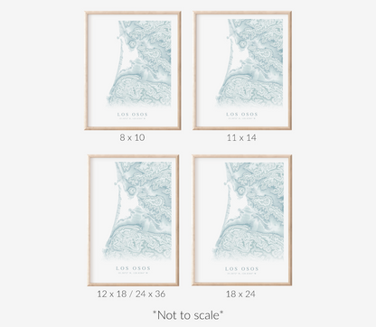 Los Osos Map Print