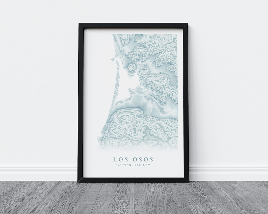 Los Osos Map Print