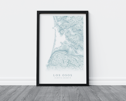 Los Osos Map Print