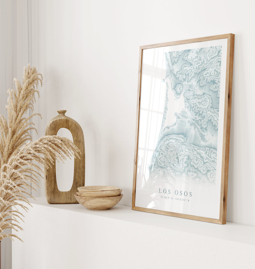 Los Osos Map Print