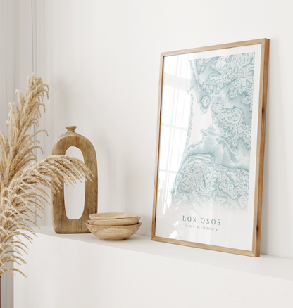 Los Osos Map Print