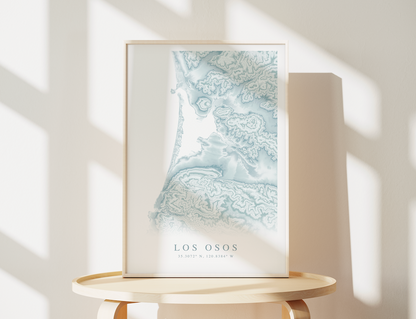 Los Osos Map Print