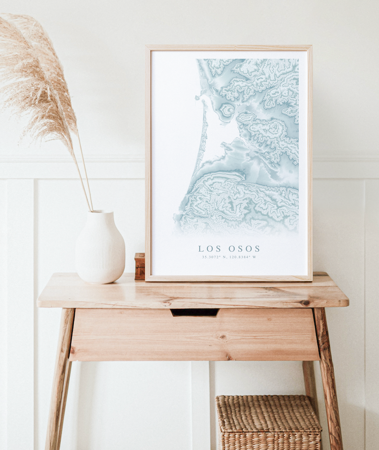Los Osos Map Print