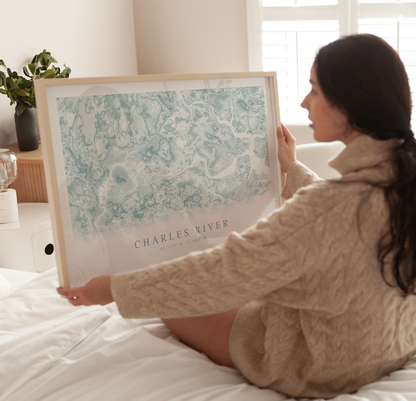 Charles River Map Print