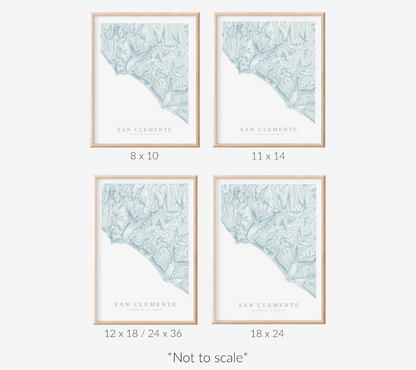 San Clemente Map Print