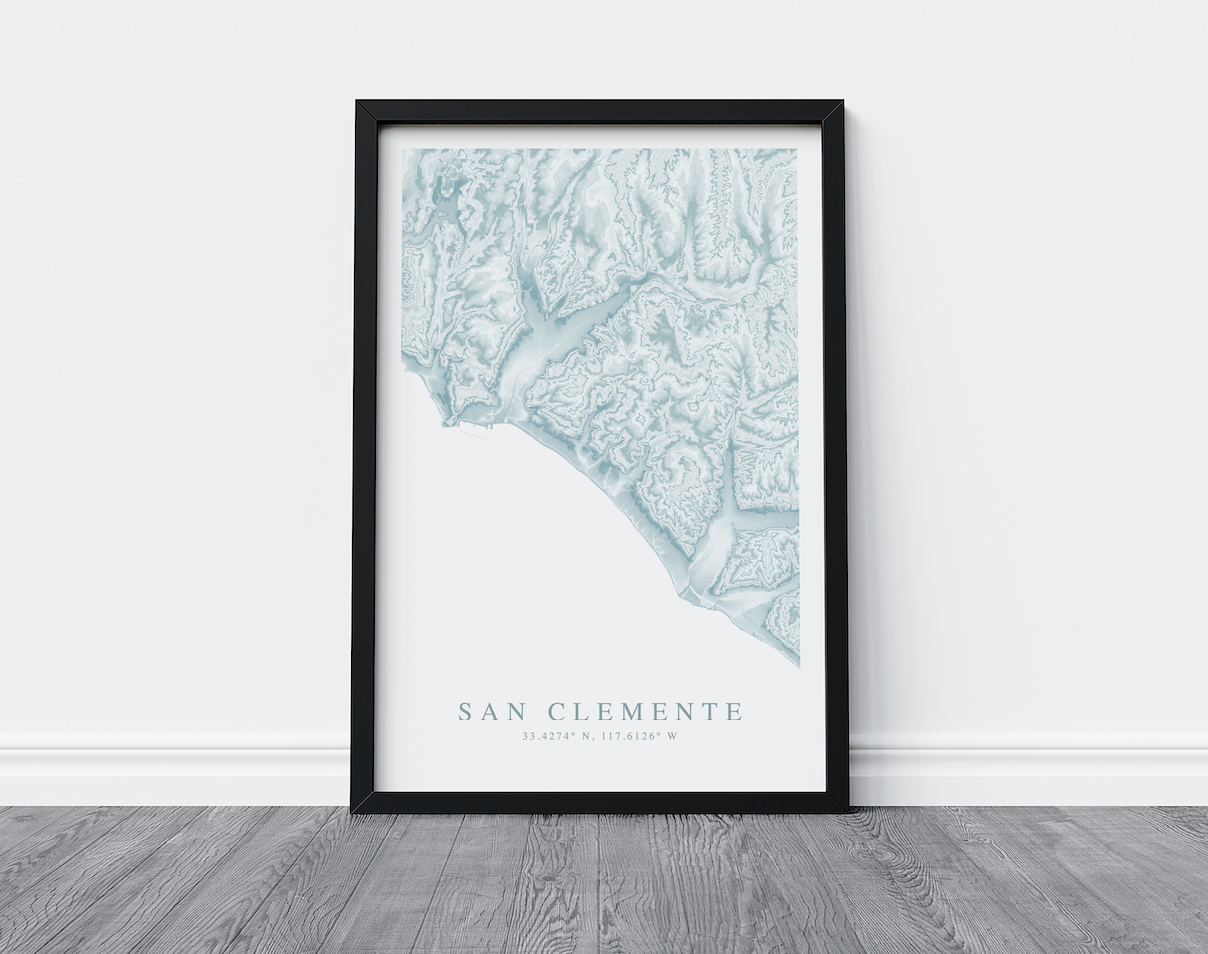 San Clemente Map Print