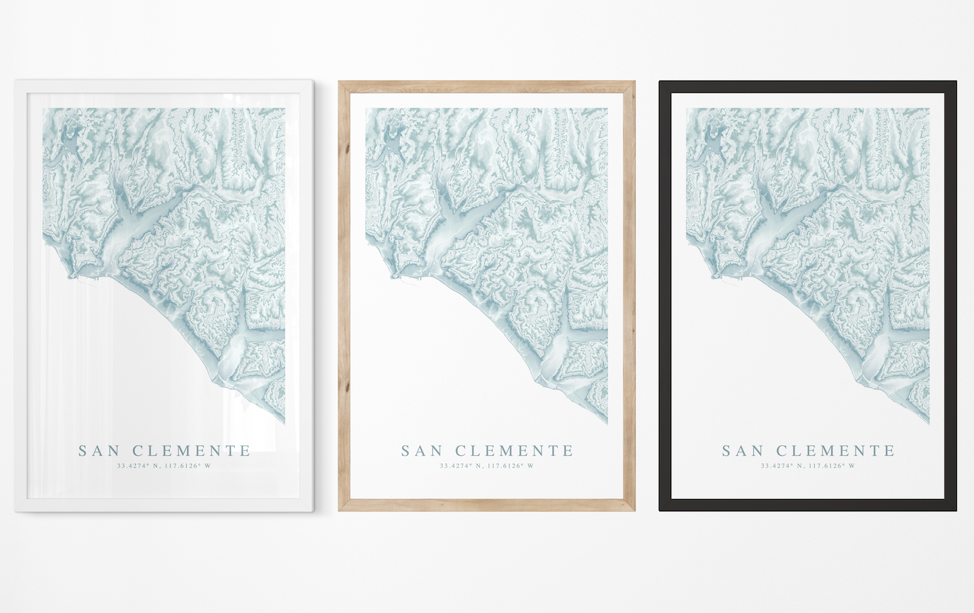 San Clemente Map Print