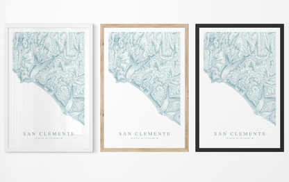 San Clemente Map Print