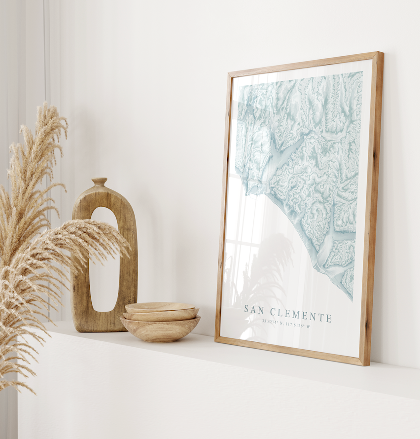San Clemente Map Print