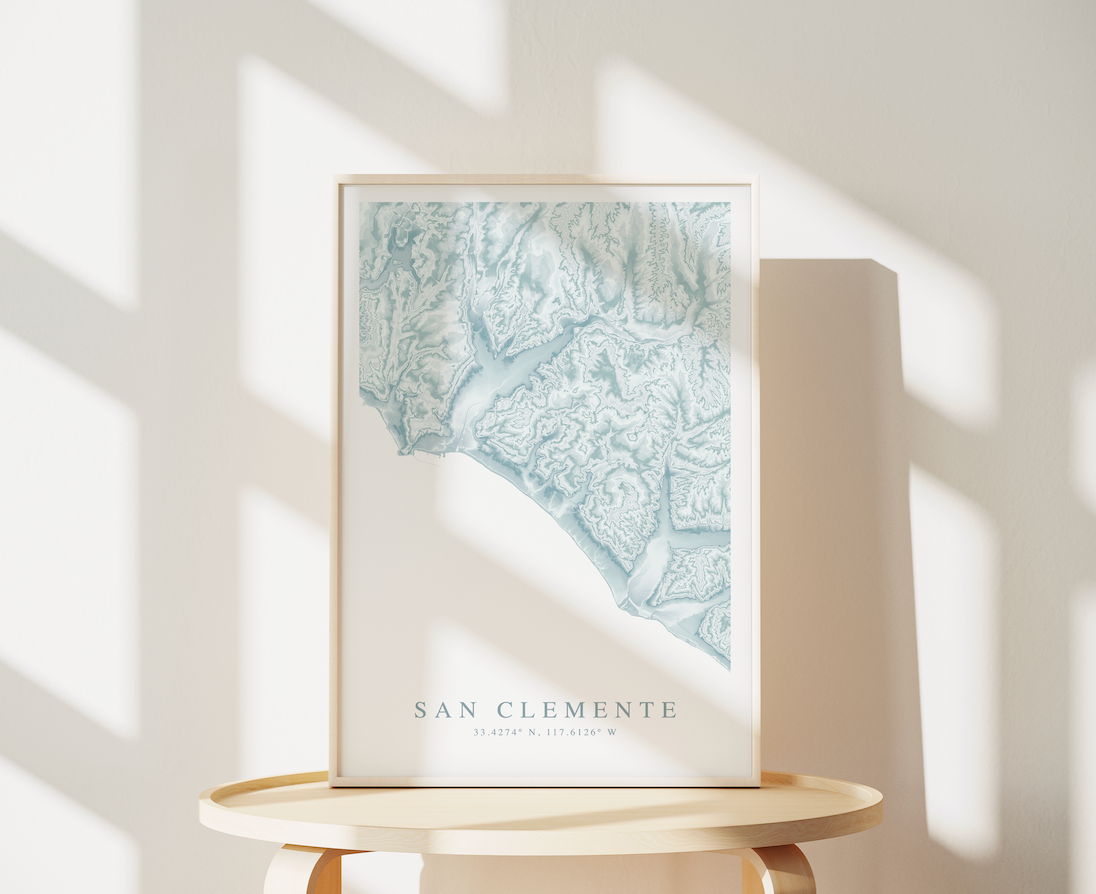 San Clemente Map Print