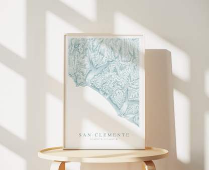 San Clemente Map Print