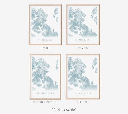 St. Michaels MD Map Print