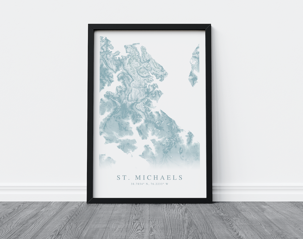 St. Michaels MD Map Print