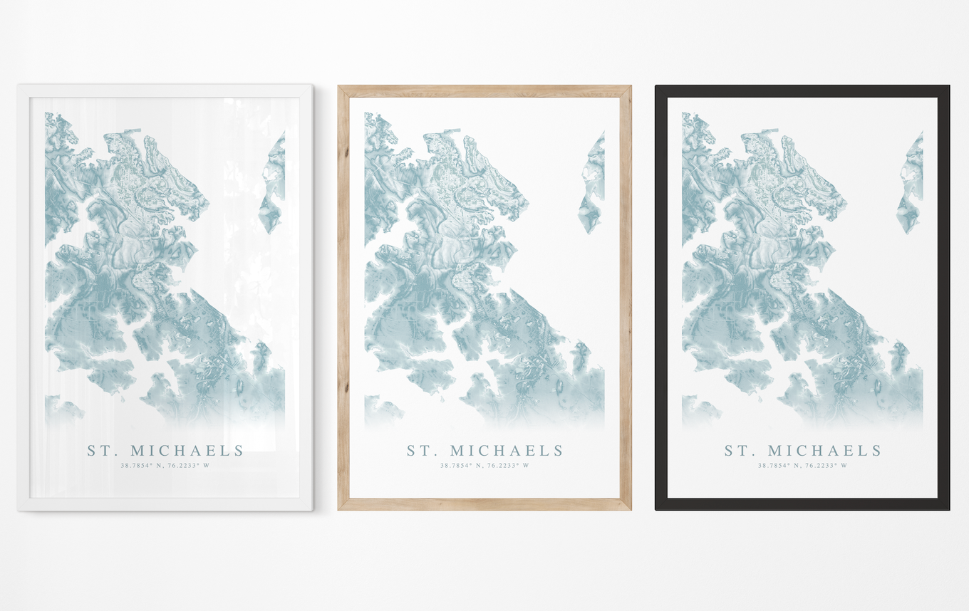 St. Michaels MD Map Print