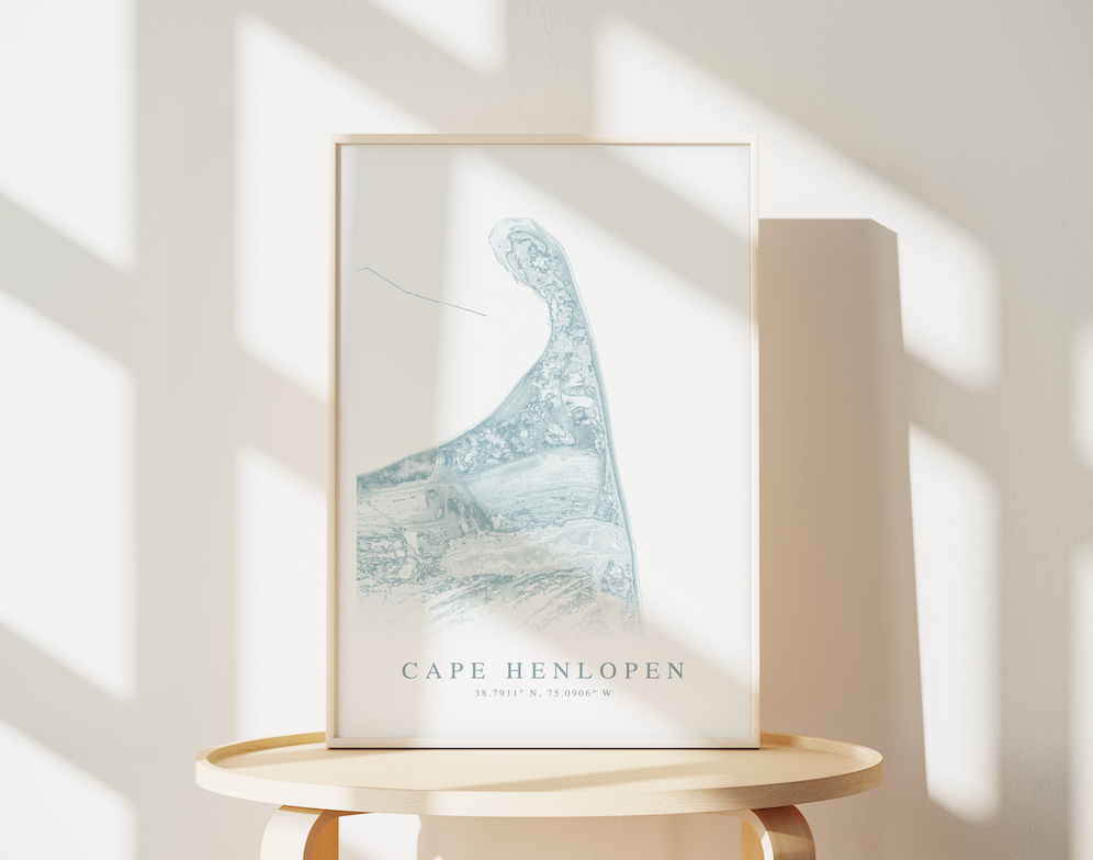 Cape Henlopen Map Print