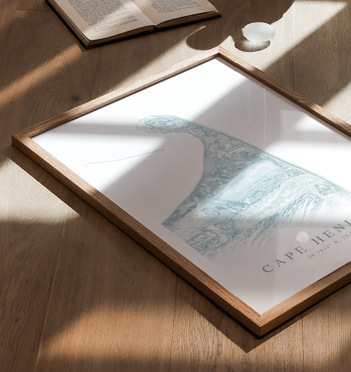 Cape Henlopen Map Print