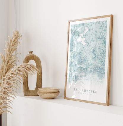Tallahassee Map Print