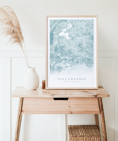 Tallahassee Map Print