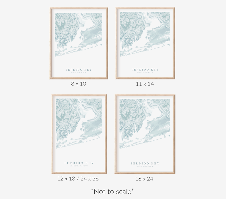 Perdido Key Map Print