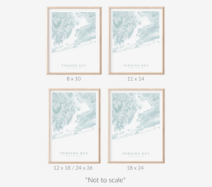 Perdido Key Map Print