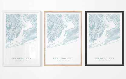 Perdido Key Map Print