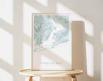 Perdido Key Map Print
