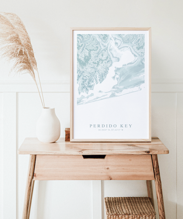 Perdido Key Map Print
