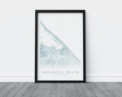 Broadkill Beach Map Print