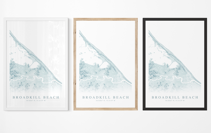 Broadkill Beach Map Print