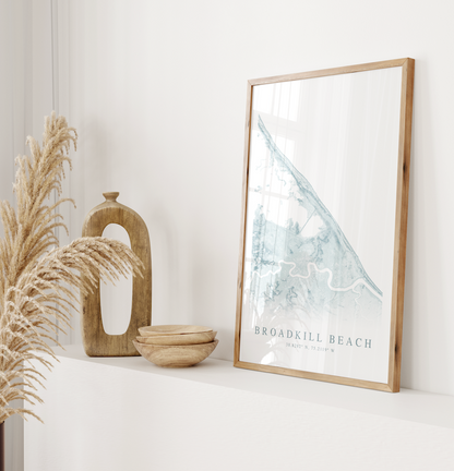 Broadkill Beach Map Print