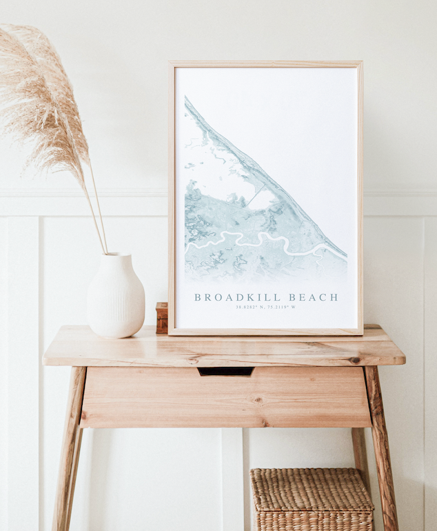 Broadkill Beach Map Print