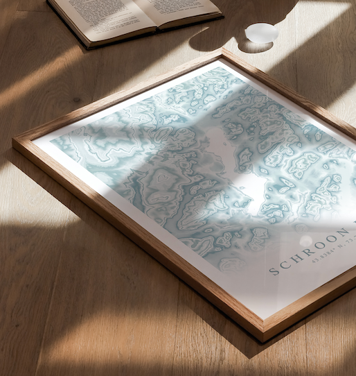 Schroon Lake Map Print