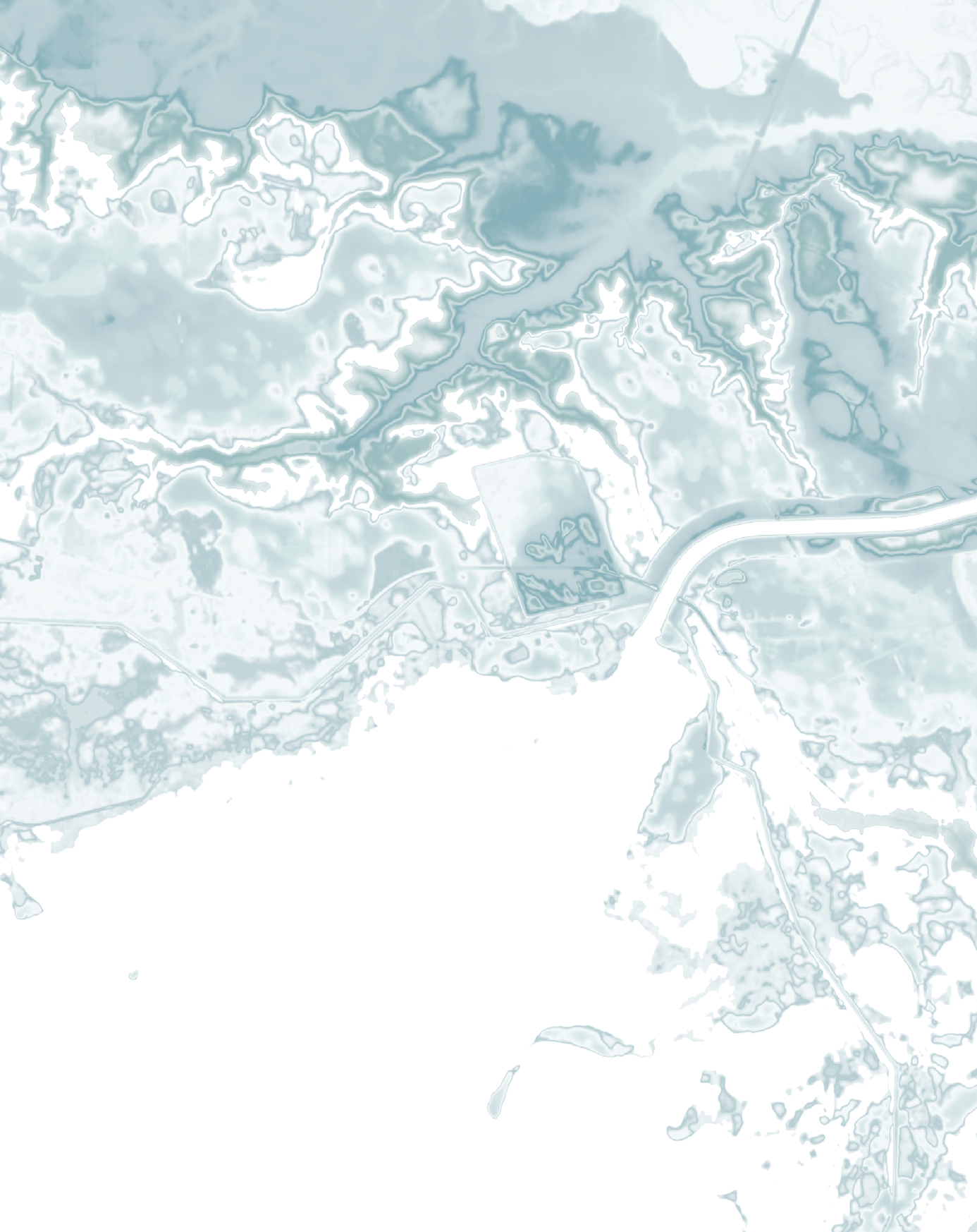 Lake Moultrie Map Print