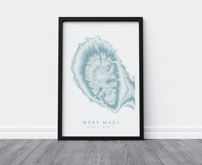West Maui Map Print