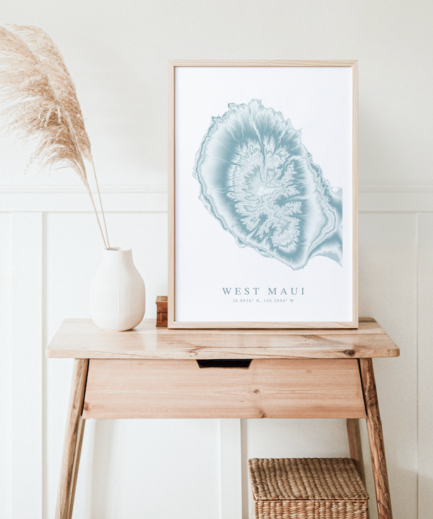 West Maui Map Print